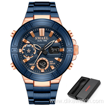SMAEL Brand Luxury Mens Quartz Digital Watch Waterproof